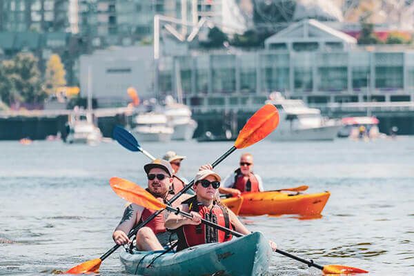 Kayak Lesson, Granville Island, Vancouver